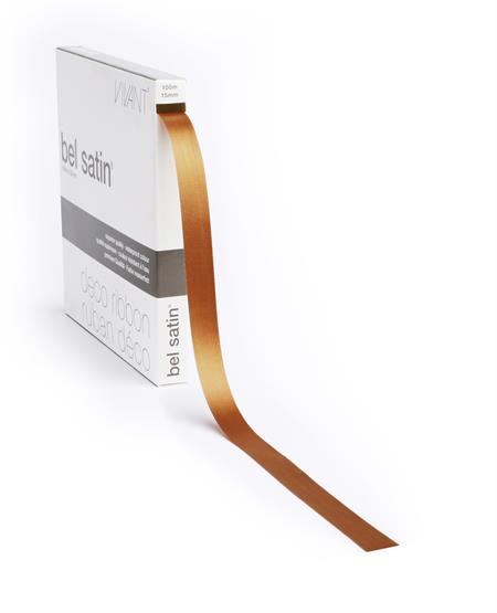 Picture of Rol satijnlint 15 mm 100 mtr oranje 